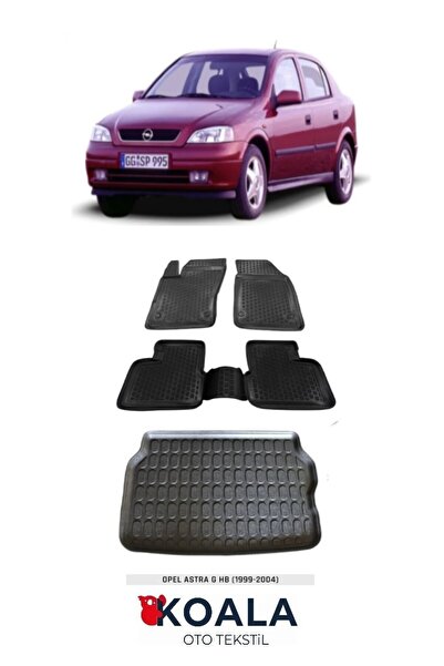KoalaOtoTekstil Opel Astra G Hatcback  Havuzlu Paspas ve Bagaj Havuzu Set 199...