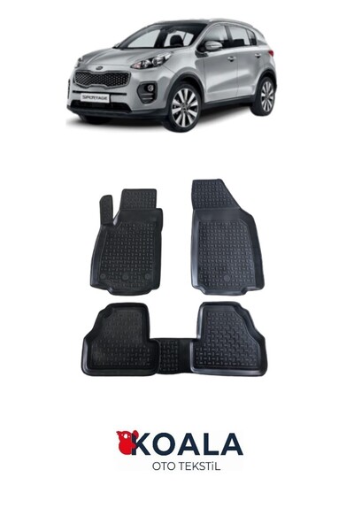 KoalaOtoTekstil Kia Sportage Havuzlu Paspas 2016-2021