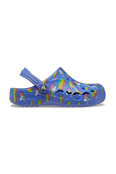 Crocs Kids Lapis/Multi dětské pantofle Baya Printed Clog K