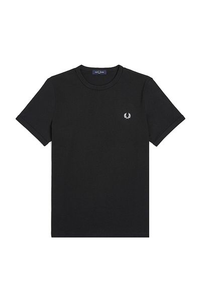 Fred Perry Férfi póló - színes, rövid ujjú, kerek nyakú, logóval nyomtatott