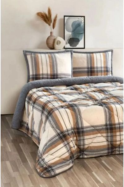 Merinos Gray Double Duvet Set Comforter - Volenta
