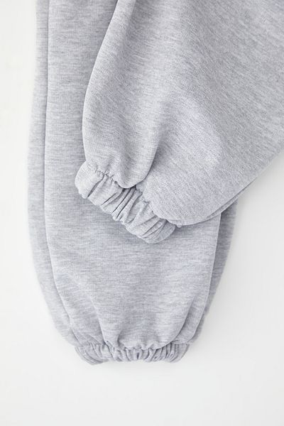 Edit by Trendyol Flexible Grey Melange Basic Jogger Sweatpants - Cargo Pocket, Skinny Leg TEDAW25EA00001