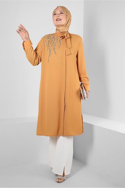 Alvina HIDDEN BUTTONED STONE PRINTED TUNIC 20386