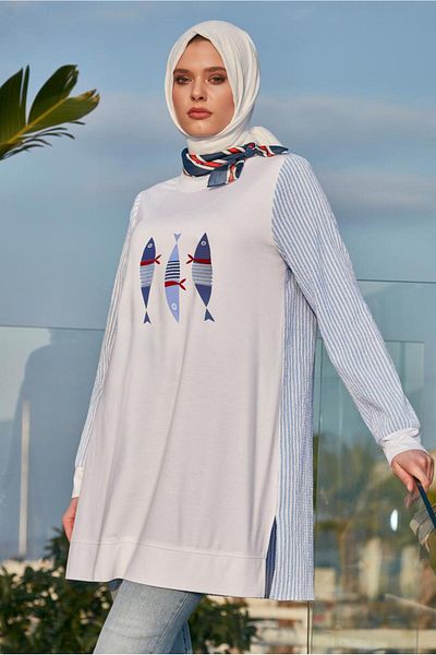 Alvina Printed Tracksuit Tunic 45468