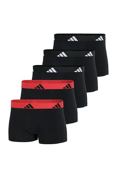 adidas Herren Boxershorts, 5er Pack - Trunks, Active Flex Cotton, Logo