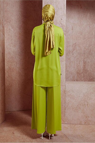 Alvina Satin Trousers Set - Model 44757