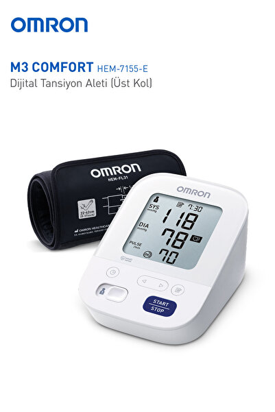 Omron M3 Comfort Kolay Kullanım Üst Koldan Ölçer Pilli Tansiyon Aleti