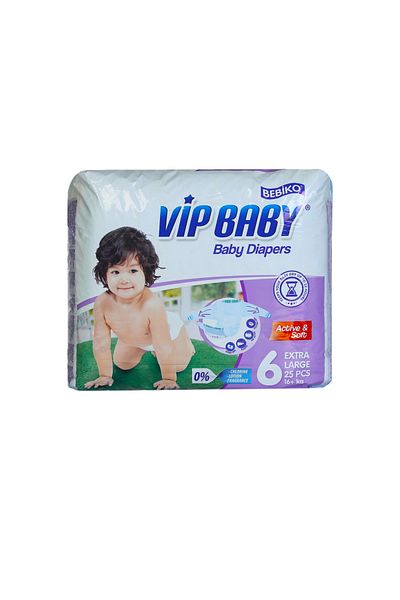 Bebiko Vip Baby scutece copii Extra Large 16+kg (25 buc)