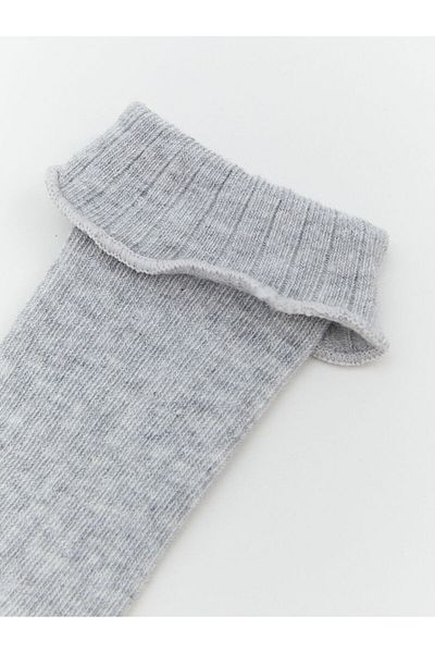 LC Waikiki Lcw Eco Gray Girls' Socket Socks