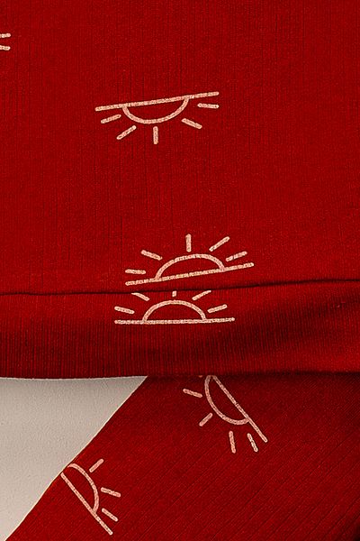 Mai Perla 2-Piece Baby Set with Sun Pattern on Top and Bottom