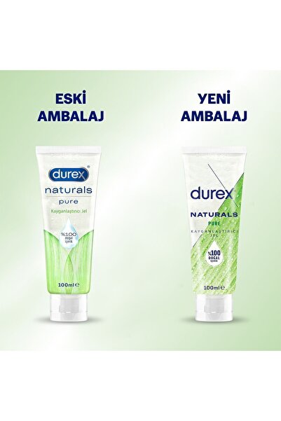Durex Naturals Pure Kayganlaştırıcı Jel 100 ml, Doğal Özlü İçerik