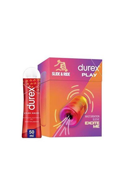 Durex Manuel Mastürbatör, Esnek ve Yumuşak + Durex Çilek Hazzı Kayganlaştırıcı Jel 50ml, Fırsat Paketi