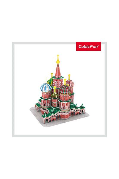 Cubic Fun Cubic Fun - Puzzle 3D Catedrala Sf. Vasile (Nivel Mediu 92 Piese)
