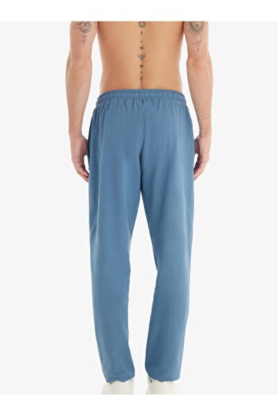 Blackspade Men's Premium Blue Linen Trousers Single Bottom C0T4N7O04