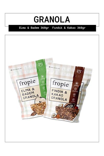 FROPİE Fropie Apple Almond and Hazelnut Cocoa Granola Package