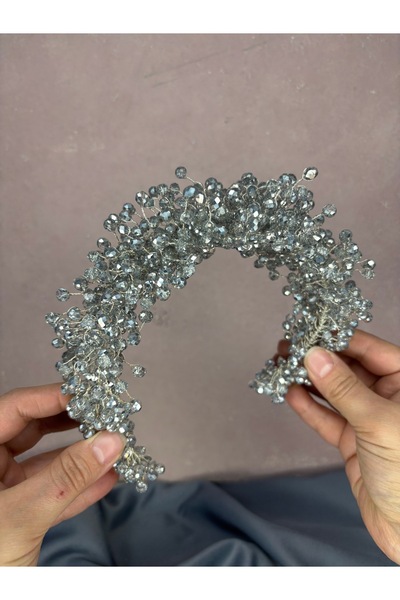 Hayalperest boncuk Polluxx Beaded Bridal Henna Crown Hair and Turban Accessory