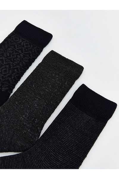 LC Waikiki Lcw Accessories Mixed Pattern Men's Socks 3-Piece