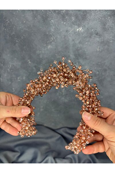 Hayalperest boncuk Polluxx Beaded Bridal Henna Crown Hair and Turban Accessory
