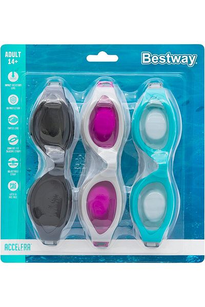 BESTWAY Accelera Goggle Set - Pack of 3