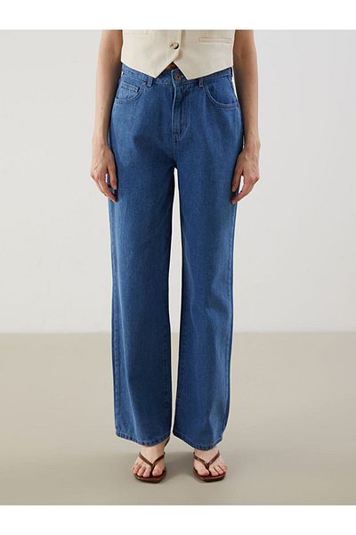 LC Waikiki Lcw Eco Indigo Wideleg Women's Jean Pants