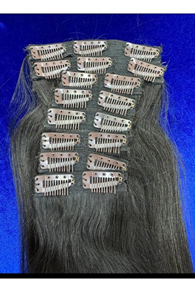 emre güner hair palace 60 Cm 150 gr 8 Parça Çıt Çıt Gerçek Insan Saçı