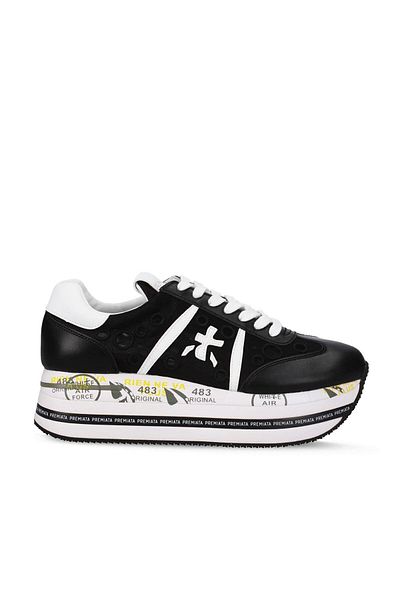 Premiata White-Black 7380 Model Shoes