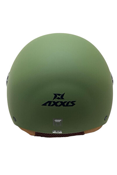 AXXIS AXXİS SQUARE YARIM KASK SOLİD MAT YEŞİL
