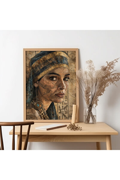 UNT Pictură de artă modernă cu rama din lemn