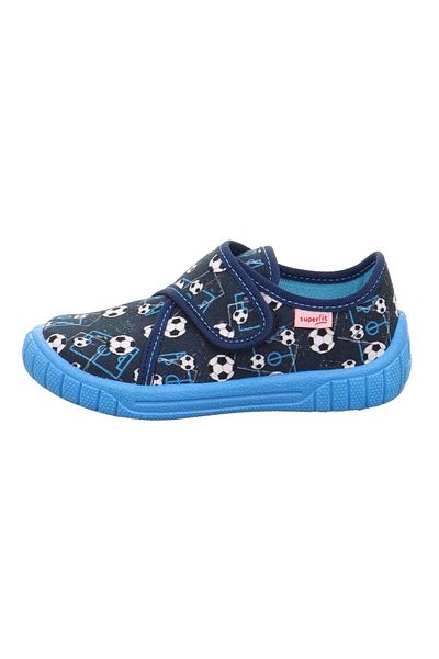 Superfit Bill Παιδικά Navy Blue Home Nursery Παπούτσια Ποδοσφαίρου με μοτίβο 000279-8080