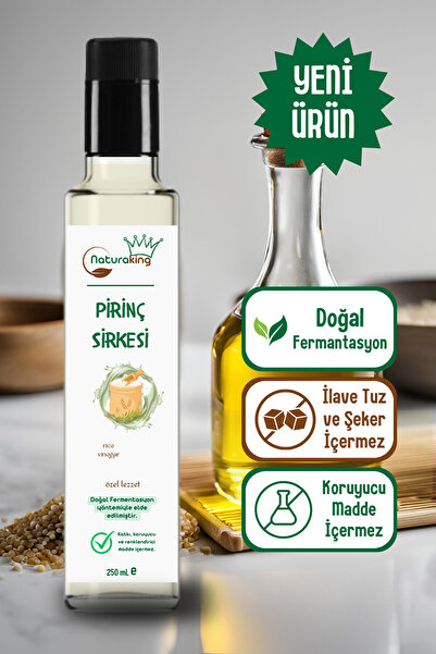 Naturaking Doğal Fermente Pirinç Sirkesi (GELENEKSEL, KATKISIZ) [250 Ml] / Rice Vinegar
