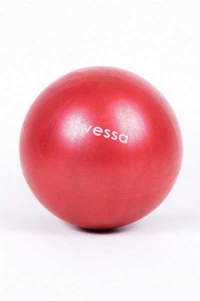 Verahed 20cm Red Mini Pilates Ball Exercise Tool for Aerobics and Cardio