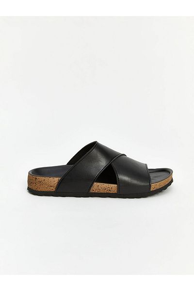 LC Waikiki Leather Look Men's Slippers