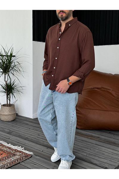 BYBASICMAN Brown Basic Shirt G-5138