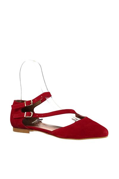 Fox Shoes Rote Damen-Ballerinas D 726016902