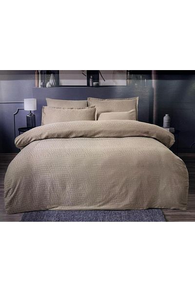 Altınbaşak Jacquard Satin Double Duvet Cover Set Adelya Sabre