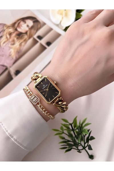 Daniel Klein Throw Resistant Steel Cord Wristwatch + Bracelet Special Design