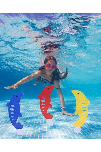TUENGİ STORE Water Horse Toy - Dolphin Cell with Set of 3