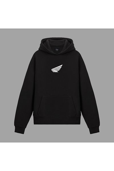 Edizen Honda Africa Twin Unisex Oversize 100% Cotton Black Premium Hoodie