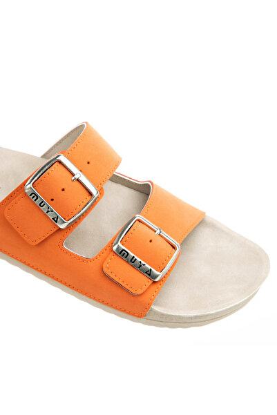 Muya A4519216 Новий сезон 2025 Жіночі шкіряні капці на щодень