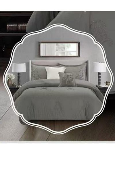 smart home Embroidered two-sided quilt set, two-sided mattress, consisting 6 pieces, 100% microfiber, 240x260cm