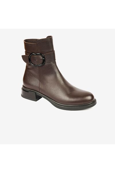 Greyder Women's Brown Genuine Leather Chelsea Boots 4K2Wb59129