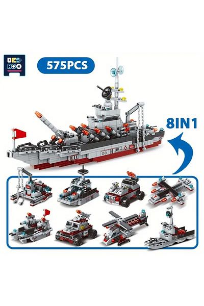 miniarpturkiye Military Ship Aircraft Cruiser Building Blocks Warship Truck Bricks Construction Toy