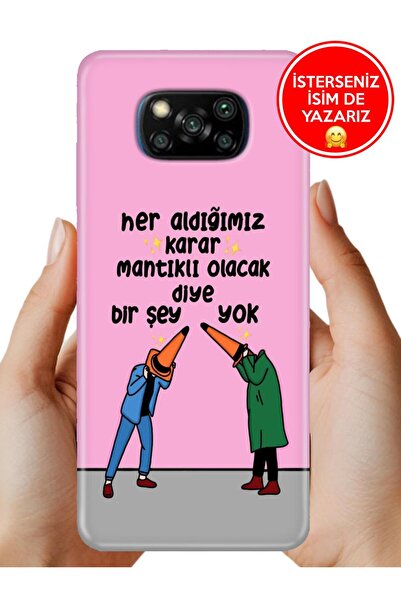 POCO X3 NFC - X3 Pro Kılıf Desenli Baskılı Lens Korumalı Silikon Mantıklı Karar
