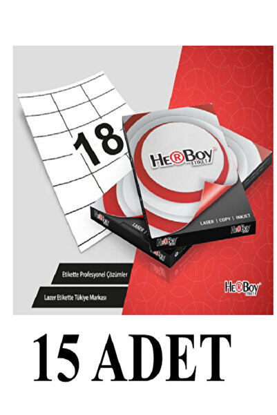 Herboy 15 pachete HB-1218 70X46 MM Etichete laser 100 buc