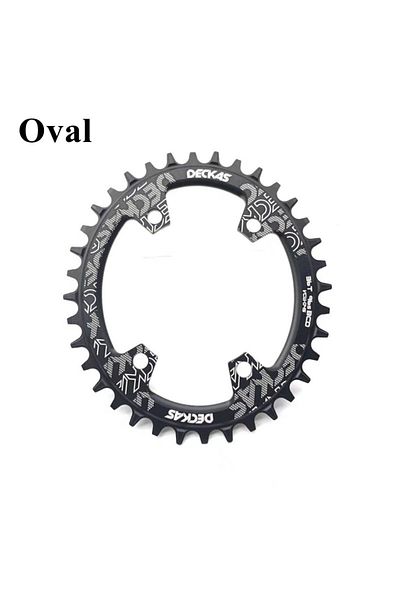 Choice 32T Oval Black Deckas 96bcd Mountain bicycle Chainring BCD 96mm Asymmetry 32/34/36/38T Crown Plate P