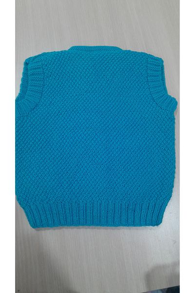 Papatyam Hand Knitted Needlework Baby Vest Handcrafted Baby Kids Knitted Vest