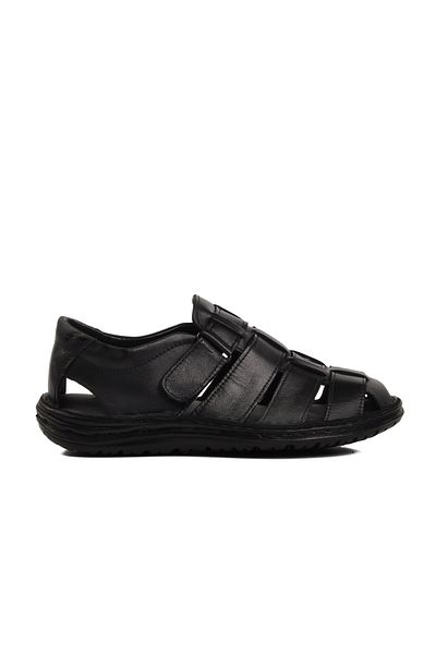 AYAKMOD Μαύρα Velcro Ανδρικά Σανδάλια 476424 M