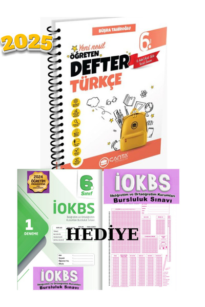 Çanta Yayınları 6. Sınıf Türkçe Okula Yardımcı Öğreten Defter / Mesut Hayat /...