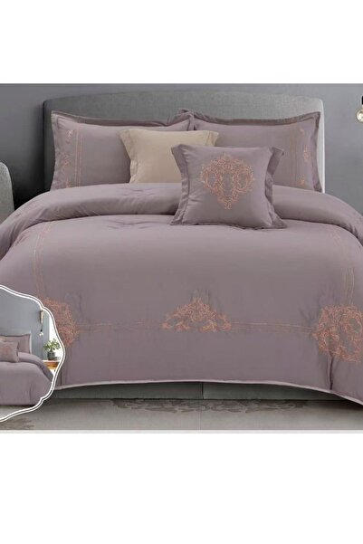 smart home Embroidered two-sided quilt set, two-sided mattress, consisting 6 pieces, 100% microfiber, 240x260cm