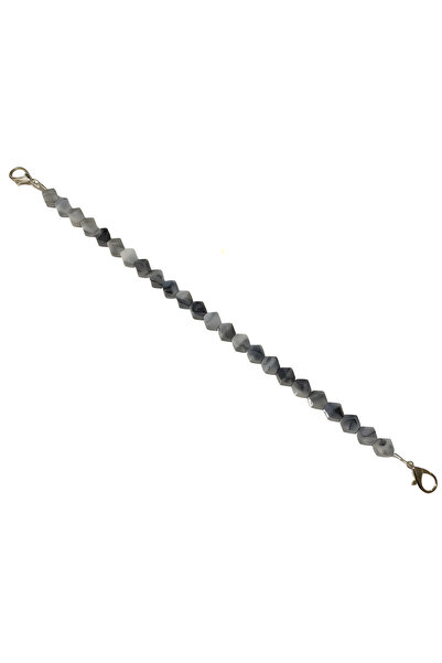 EleganTShoP Mâner de geantă cu mărgele acrilice 41,5 cm KS16